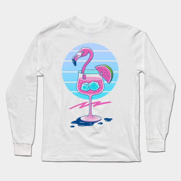 Tropical Chill Wave Long Sleeve T-Shirt by Vincent Trinidad Art